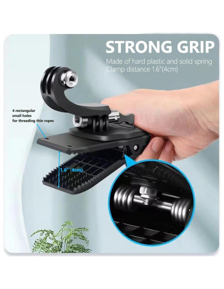 Soporte de Mochila para Cámara y Teléfono Toegewyd 360 Ajustable