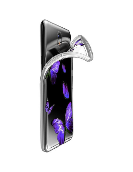 Funda Transparente TPU para LG Aristo 2/3 y Fortuna 2 - Mariposa Púrpura Funda Transparente TPU para LG Aristo 2/3 y Fortuna 2 - Mariposa Púrpura