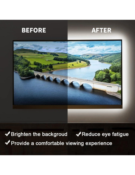 Tira de Luz LED Neón Blanca 5m XZKJ Dimmable USB Impermeable