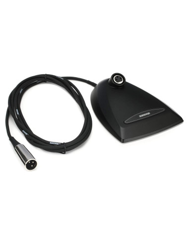 Base de micrófono Shure A412B con conector XLR - Negro