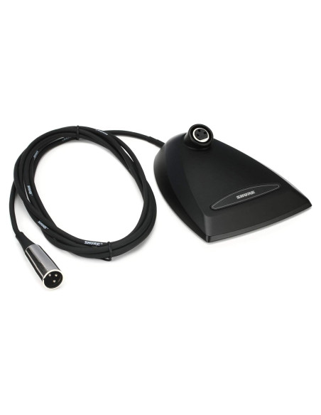 Base de micrófono Shure A412B con conector XLR - Negro
