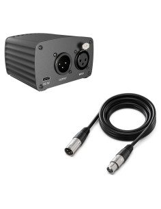 Cable de micrófono XLR FIFINE 3m con alimentación phantom 48V