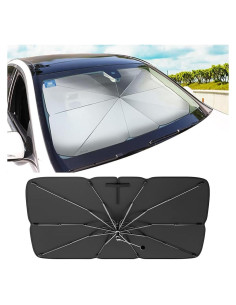 Parasol de Parabrisas Zpana 65x118 cm, Protección Solar Efectiva