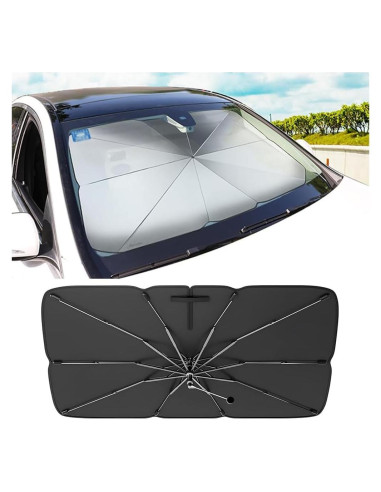 Parasol de Parabrisas Zpana 65x118 cm, Protección Solar Efectiva