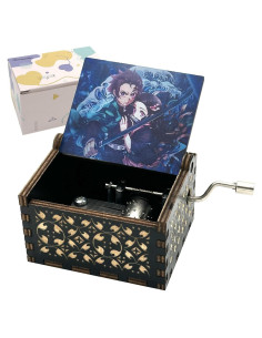 Caja de Música de Madera Pursuestar Demon Slayer 10x6x5cm