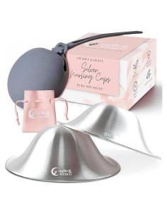 Copas de Lactancia Cradle & Grace Plata Pura 999 Extra Grande