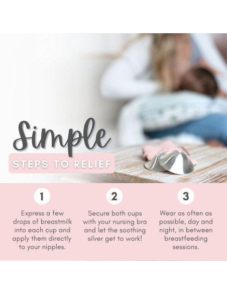 Copas de Lactancia Cradle & Grace Plata Pura 999 Extra Grande