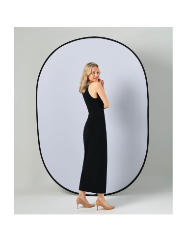 Fondo Colapsable Kate 1.5x2m Negro/Blanco para Fotografía