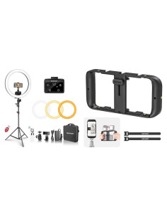 Kit de Luz de Anillo LED Neewer 50.8 cm con Soporte y Accesorios