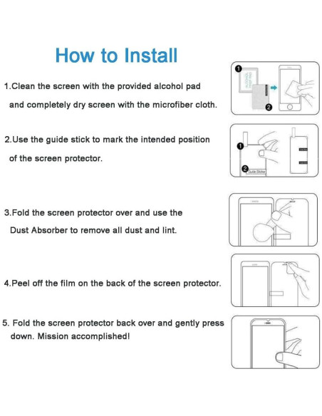 Protector de Pantalla Vidrio Templado HYGAMOCC para LG Stylo 7