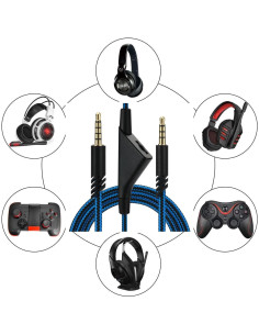 Cable AUX de Reemplazo EARLA TEC para Auriculares Astro A10 A40 2M 2