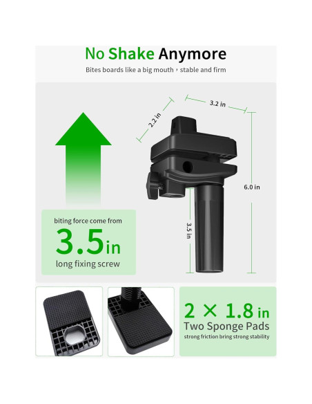 Soporte de Micrófono de Escritorio Singzhu con Abrazadera Ajustable