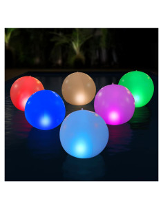 Luces Flotantes LED Solares NAYUNA - Paquete de 4 Bolas 35.56 cm