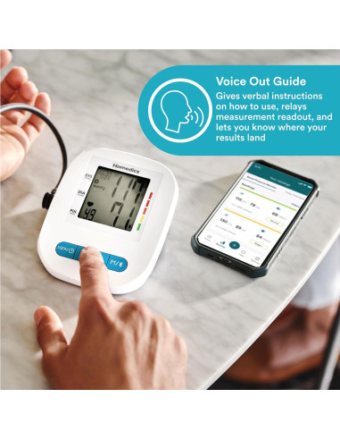 Monitor de Presión Arterial Bluetooth Homedics BPA-900BT-WT