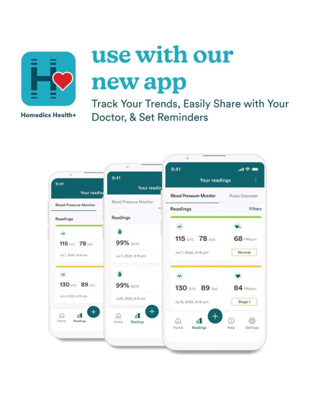 Monitor de Presión Arterial Bluetooth Homedics BPA-900BT-WT