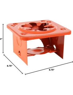 Estufa Plegable de Un Solo Quemador Rothco - Metal Rojo 2