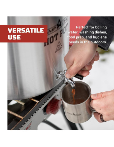 Olla de Aluminio Camp Chef 32 Cuartos - Dispensador de Bebidas Calientes