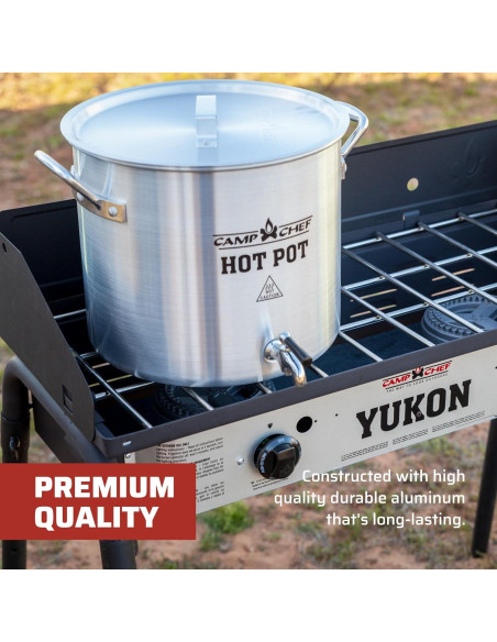 Olla de Aluminio Camp Chef 32 Cuartos - Dispensador de Bebidas Calientes