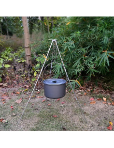 Soporte de Parrilla Ajustable NewBEP para Camping 80 cm 2