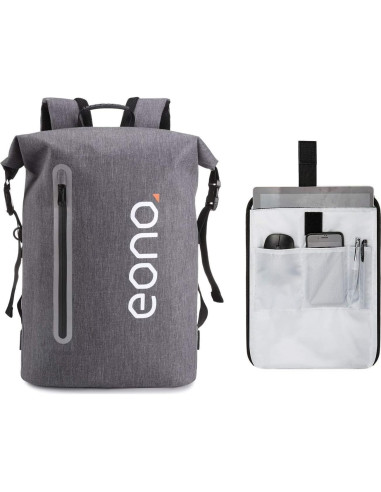 Mochila de Senderismo BRONZY 35L Impermeable Unisex Gris