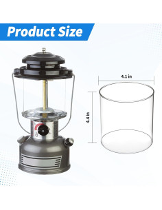 Globo de Vidrio para Linterna LVACODV 10.5cm Compatible Coleman 2