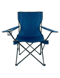 Silla de Camping Plegable E-Z Living Grande Azul Marino