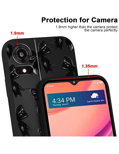 Funda de teléfono TCL k24 / TCL 50 le con lazo negro TPU