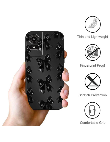 Funda de teléfono TCL k24 / TCL 50 le con lazo negro TPU