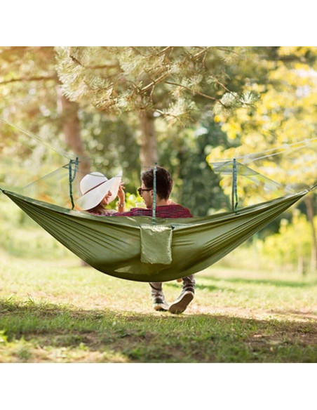 Hamaca de Camping KANCOKIT Doble con Red Antimosquitos 2.59m