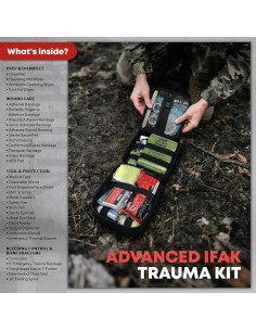 Kit de Primeros Auxilios Avanzado VLITEPRO - 242 Piezas, 18.5x15.5 cm 2