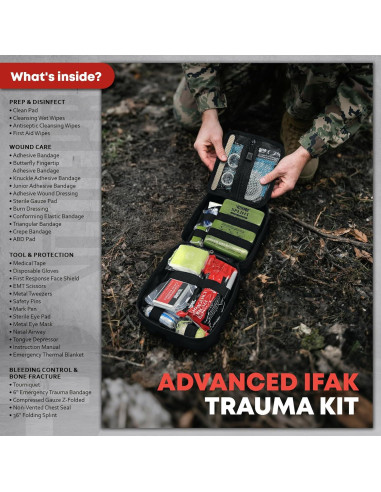 Kit de Primeros Auxilios Avanzado VLITEPRO - 242 Piezas, 18.5x15.5 cm