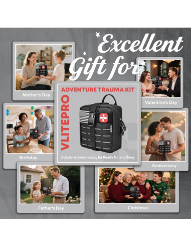 Kit de Primeros Auxilios Avanzado VLITEPRO - 242 Piezas, 18.5x15.5 cm