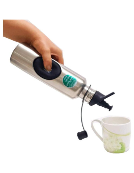 Botella de Agua con Filtro RIPURI POMP 0.8L Acero Inoxidable