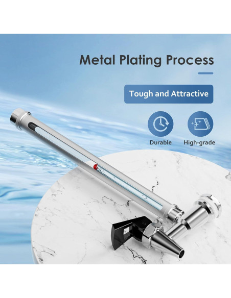 Grifo de vidrio Purewell para filtración de agua 24.4 cm