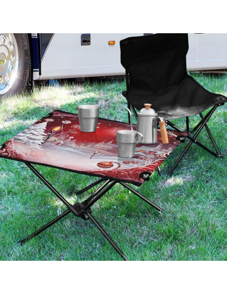 Mesa de Camping Plegable GOODOLD 60x40cm, Ligera y Portátil Mesa de Camping Plegable GOODOLD 60x40cm, Ligera y Portátil