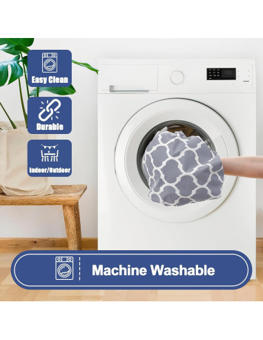 Cubierta de Mesa de Picnic Smiry 3 Piezas Impermeable Gris 183x76 cm