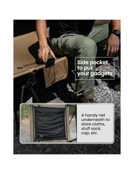 Tienda de Camping OneTigris 4 Estaciones + Cama Plegable Tienda de Camping OneTigris 4 Estaciones + Cama Plegable