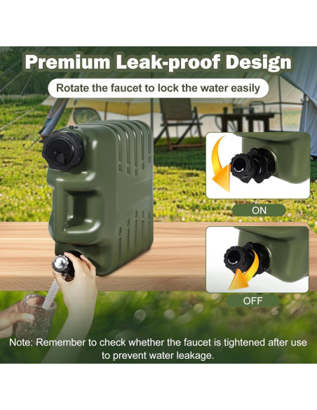 Contenedor de Agua Portátil REDCAMP 15L con Grifo - 2 Pack