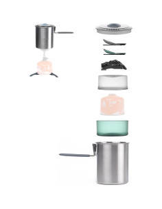 Juego de Cocina Fire Maple Antarcti Duo 7 Piezas Acero Inoxidable 1.2L 2