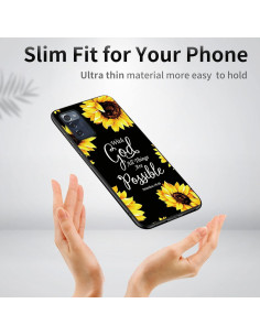 Funda TPU Girasoles para Consumer Cellular ZMAX 5G Z7540 2