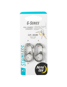 Carabiner Doble Cámara Nite Ize G-Series Acero Inoxidable