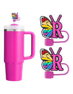 Cubiertas de Pajita de Silicona Acoavo 2 Piezas 10mm Multicolor