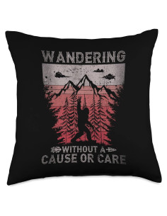 Cojín Cuadrado Bigfoot 45.72 cm Ropa de Senderista Sasquatch