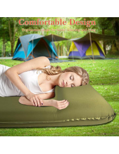 Colchoneta Autoinflable ABTOHE 196x69x7.9cm Espuma Memoria 2