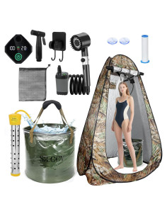 Ducha Portátil SYECCY con Calentador 1500W y Carpa 25L