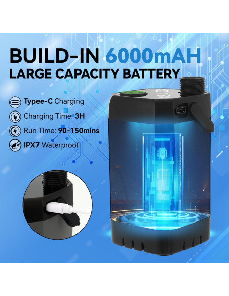 Ducha Portátil SYECCY con Calentador 1500W y Carpa 25L