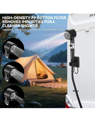 Ducha Portátil SYECCY con Calentador 1500W y Carpa 25L