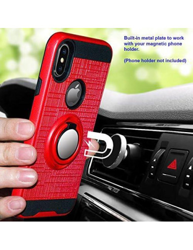 Funda Híbrida con Soporte de Anillo CELZEN para Alcatel 3V 2019