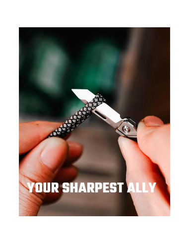 Cuchillo de bolsillo KeyUnity KK14 de titanio EDC 7.21 cm