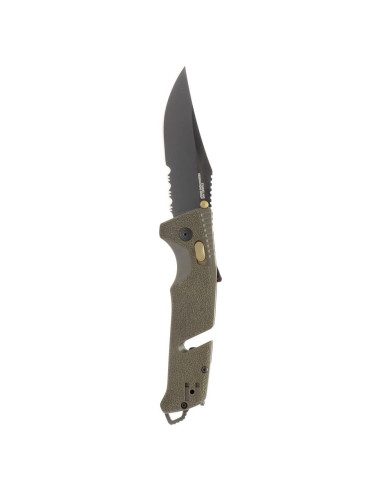 Cuchillo Plegable SOG Trident AT Verde Oliva D2 9.53 cm